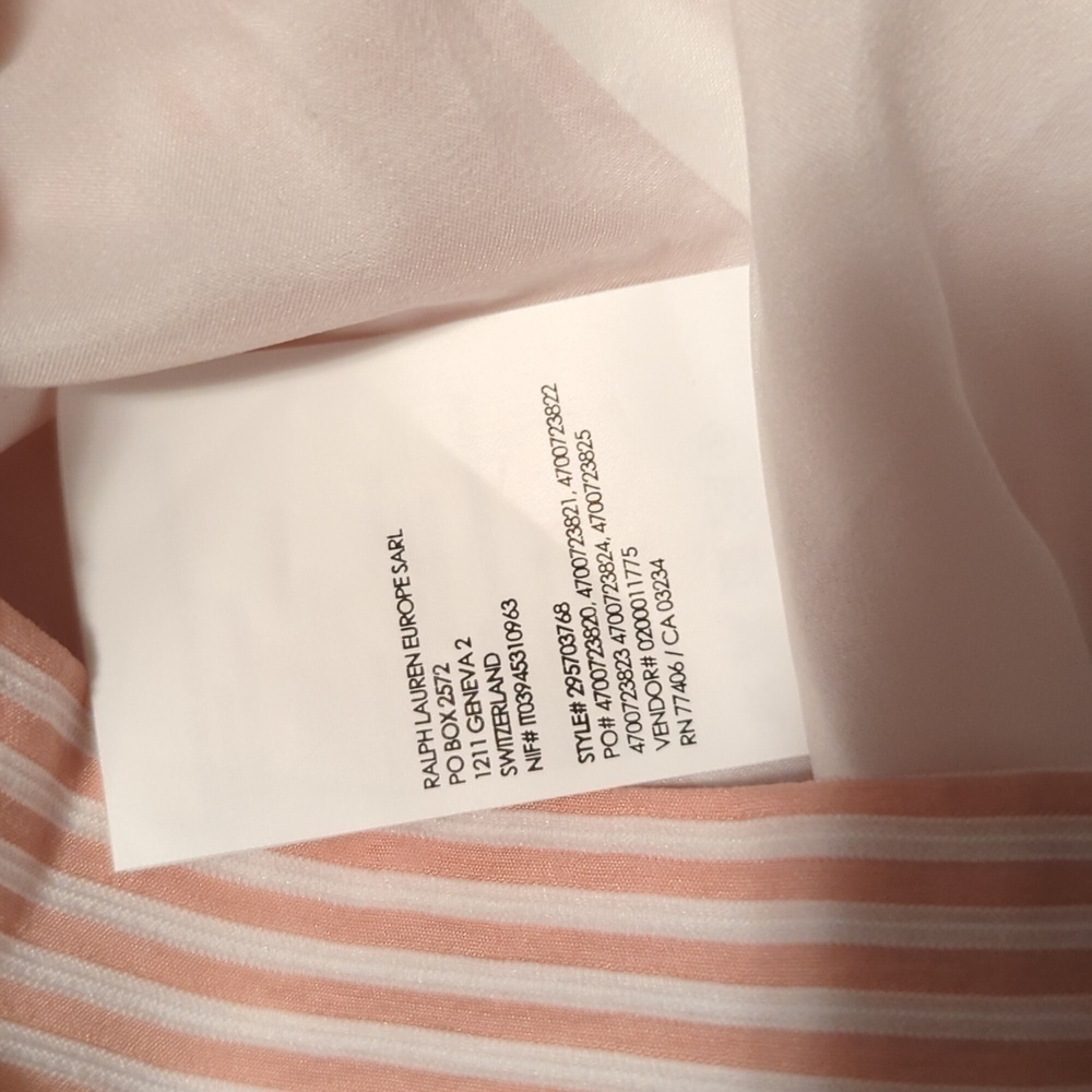 Club Monaco - Pink & White Striped High Waisted Flared “Bryanna” Pants Sz 12. - Picture 12 of 13